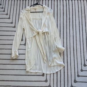 Free people tie front tunic top
